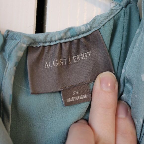 August 1 Eight Dress Extra Small Midi Dress Teal - Picture 7 of 16